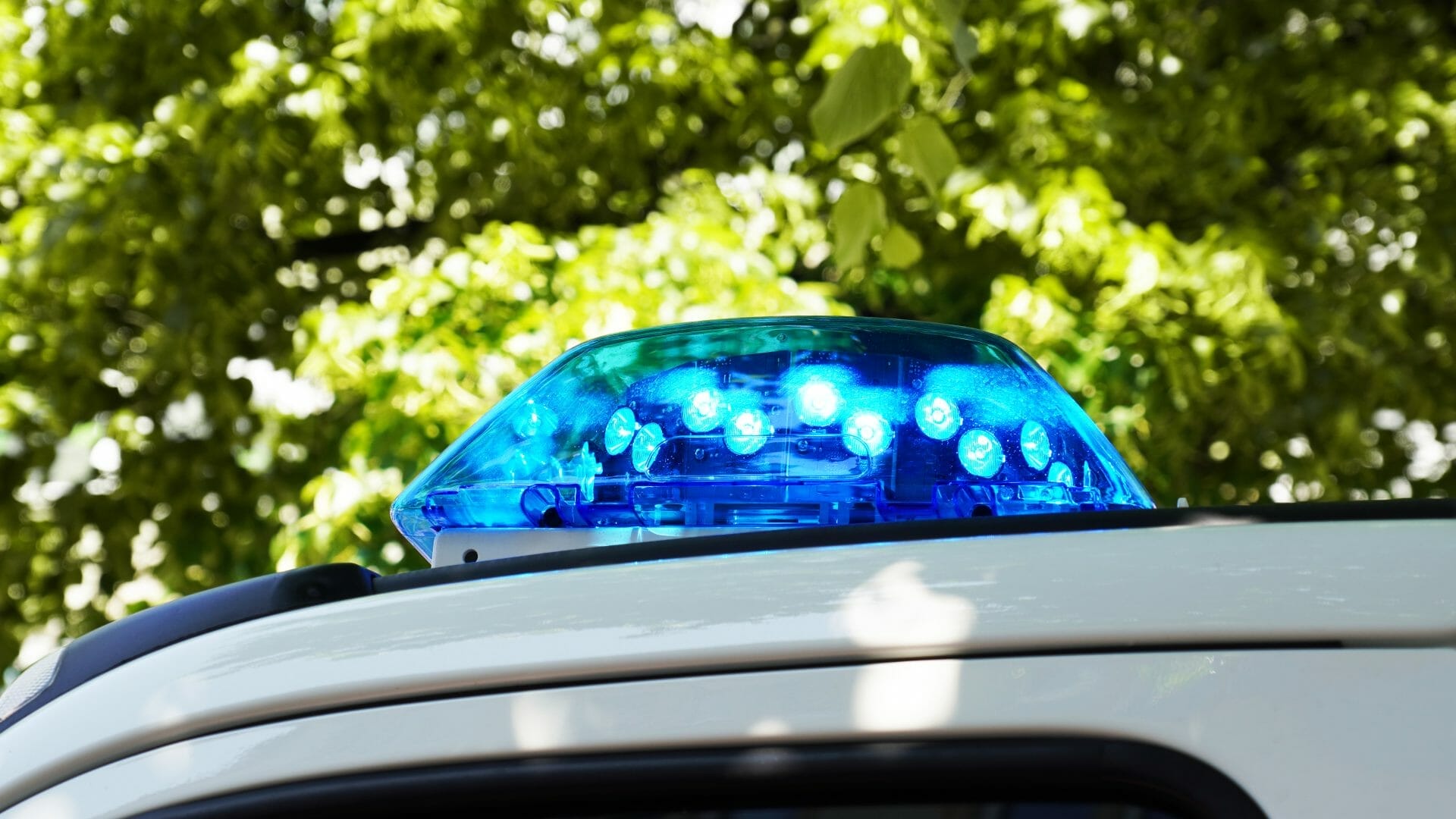 Emergency Blue Light On Police Car Roof Known As B 2023 06 13 00 23 58 Utc